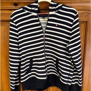 Tommy Hilfiger women’s full zip front nautical medium sweatshirt